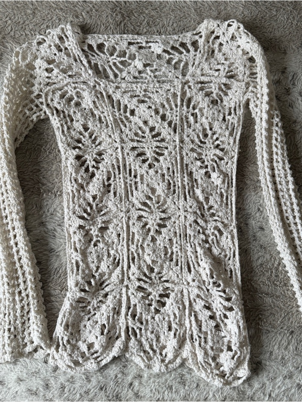 Crochet WHITE TOP - Picture 5 of 5